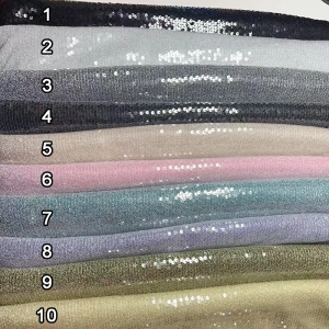 sheer sequinned lurex knit fabric color chart