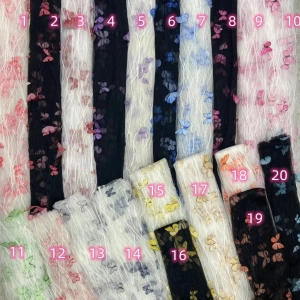 vivid 3d butterfly feathery wave mesh color chart