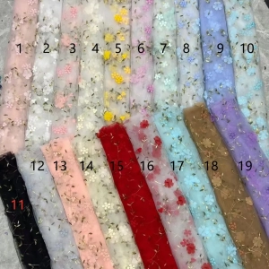 embroidery vine flower mesh color chart