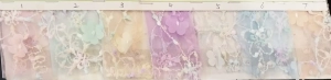 messy line 3d clover embroidery fabric color chart
