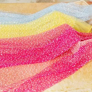 dazzling striped sequin fabric