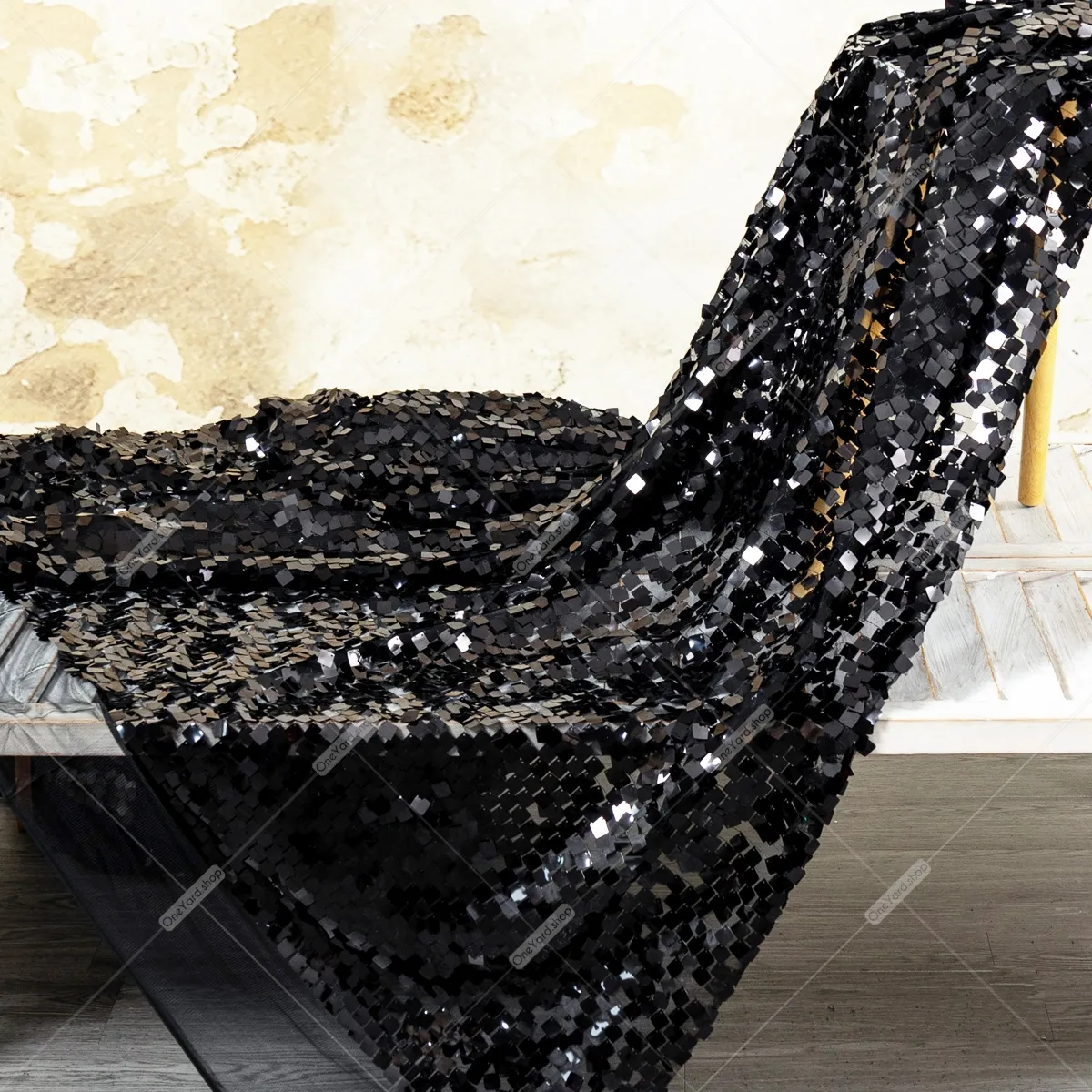 highly reflective black square sequin fabric highly reflective black square sequin fabric