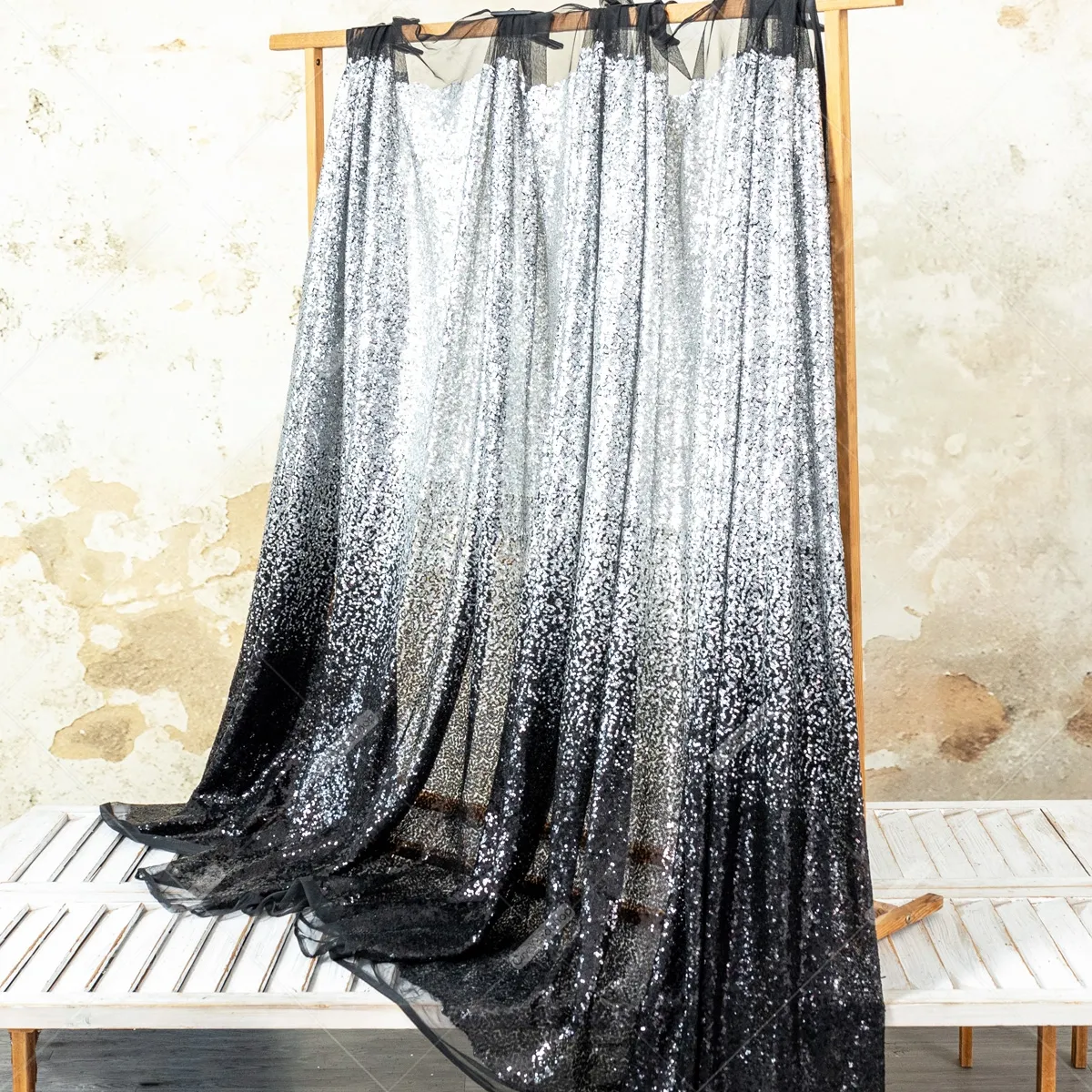 black and silver ombre sequin fabric black and silver ombre sequin fabric