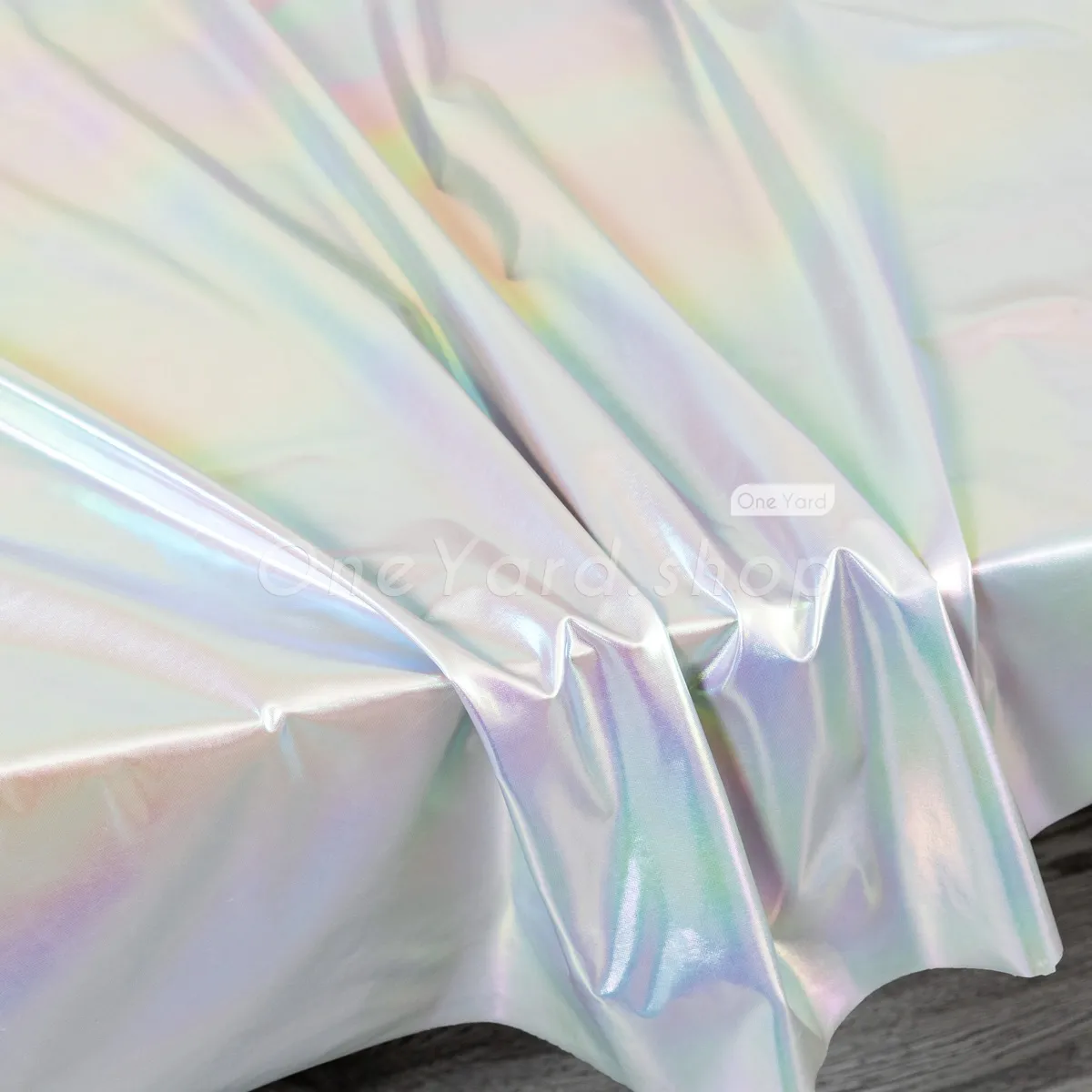 iridescent gray spandex and vinyl blend synthetic lame fabric iridescent gray spandex and vinyl blend synthetic lame fabric