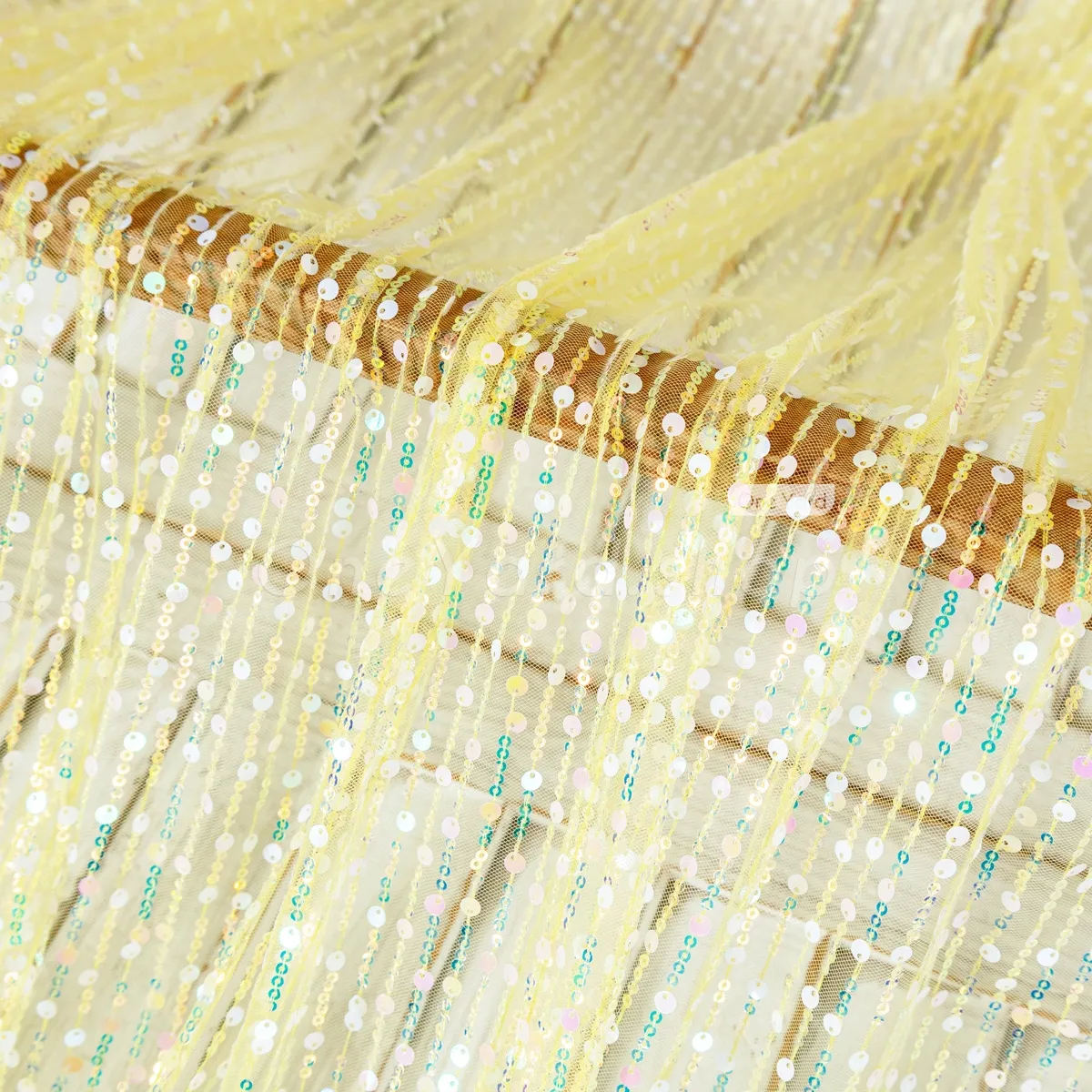 iridescent yellow stripe sequin fabric iridescent yellow stripe sequin fabric