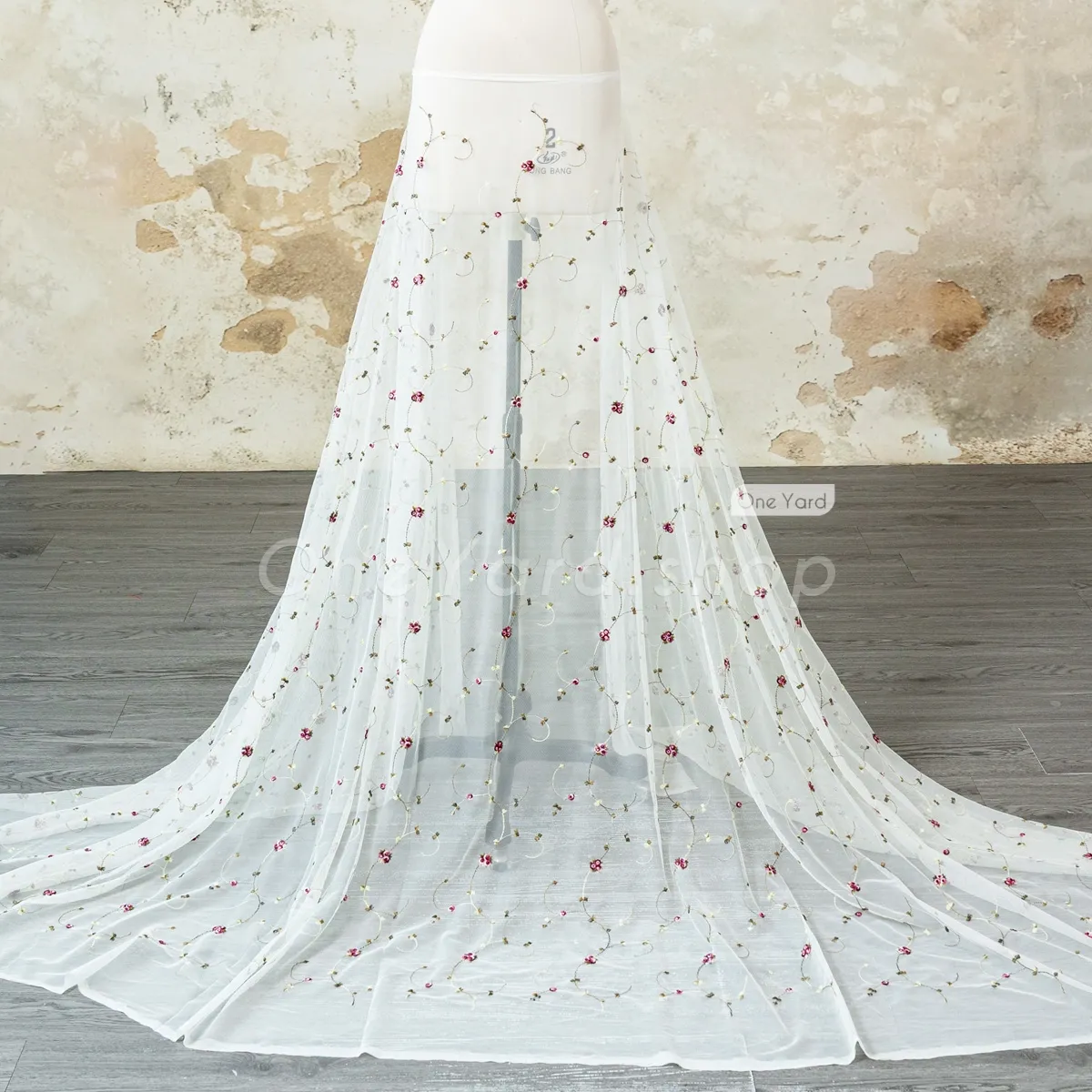 cream tulle embroidery plum flowers cream tulle embroidery plum flowers