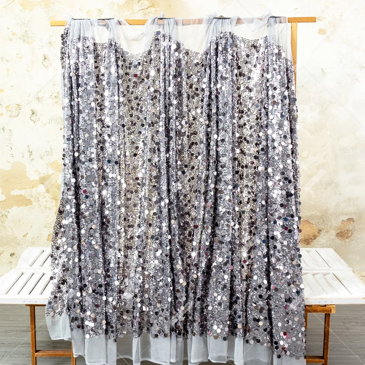 high glamour 5 and 18mm gray sequin fabric high glamour 5 and 18mm gray sequin fabric