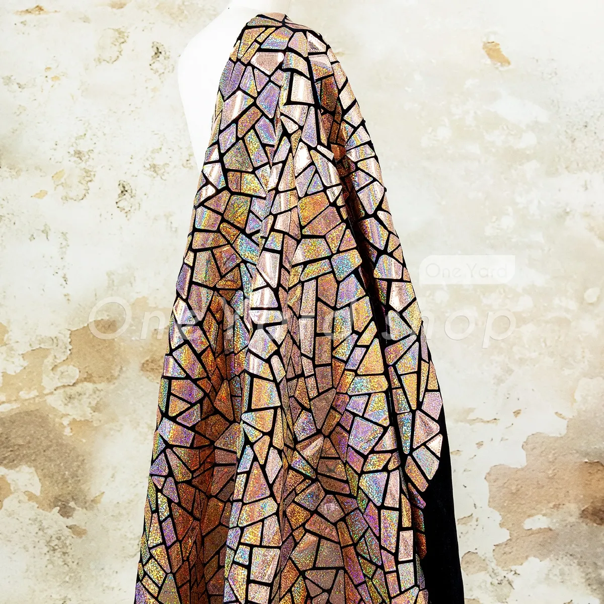 holographic rose gold shattered glass sequin fabric holographic rose gold shattered glass sequin fabric
