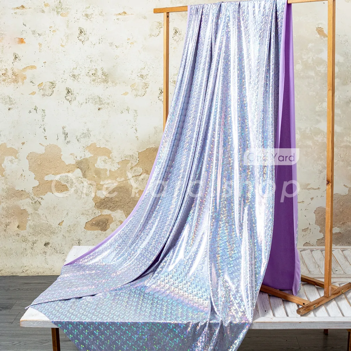 fashion forward metallic square lavender lame fabric fashion forward metallic square lavender lame fabric