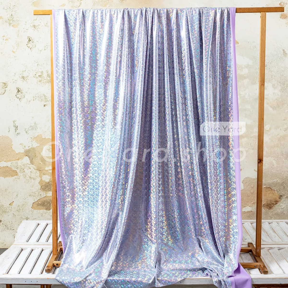 holographic metallic square lavender lame fabric holographic metallic square lavender lame fabric