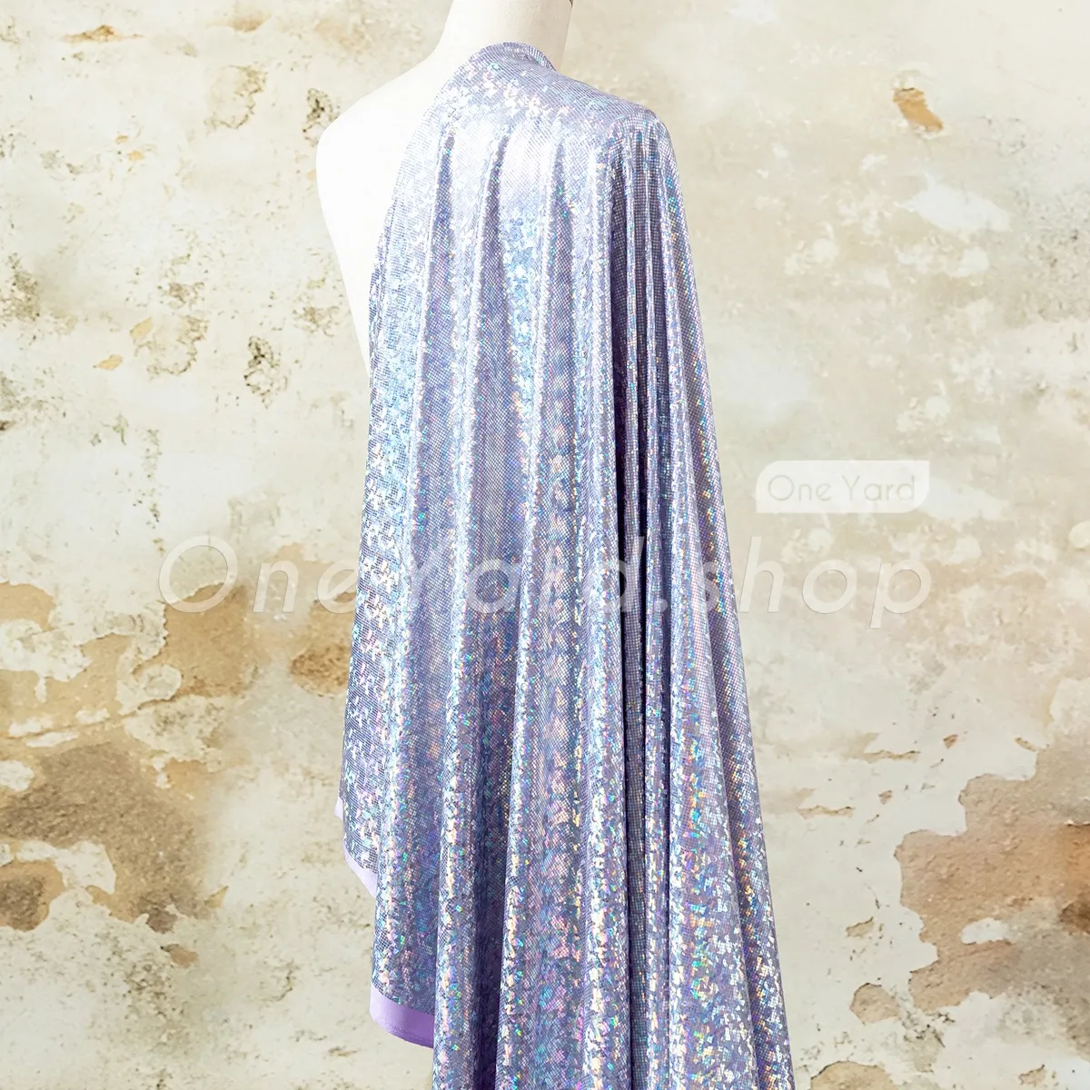 mesmerizing iridescent holographic square lavender foil lame mesmerizing iridescent holographic square lavender foil lame