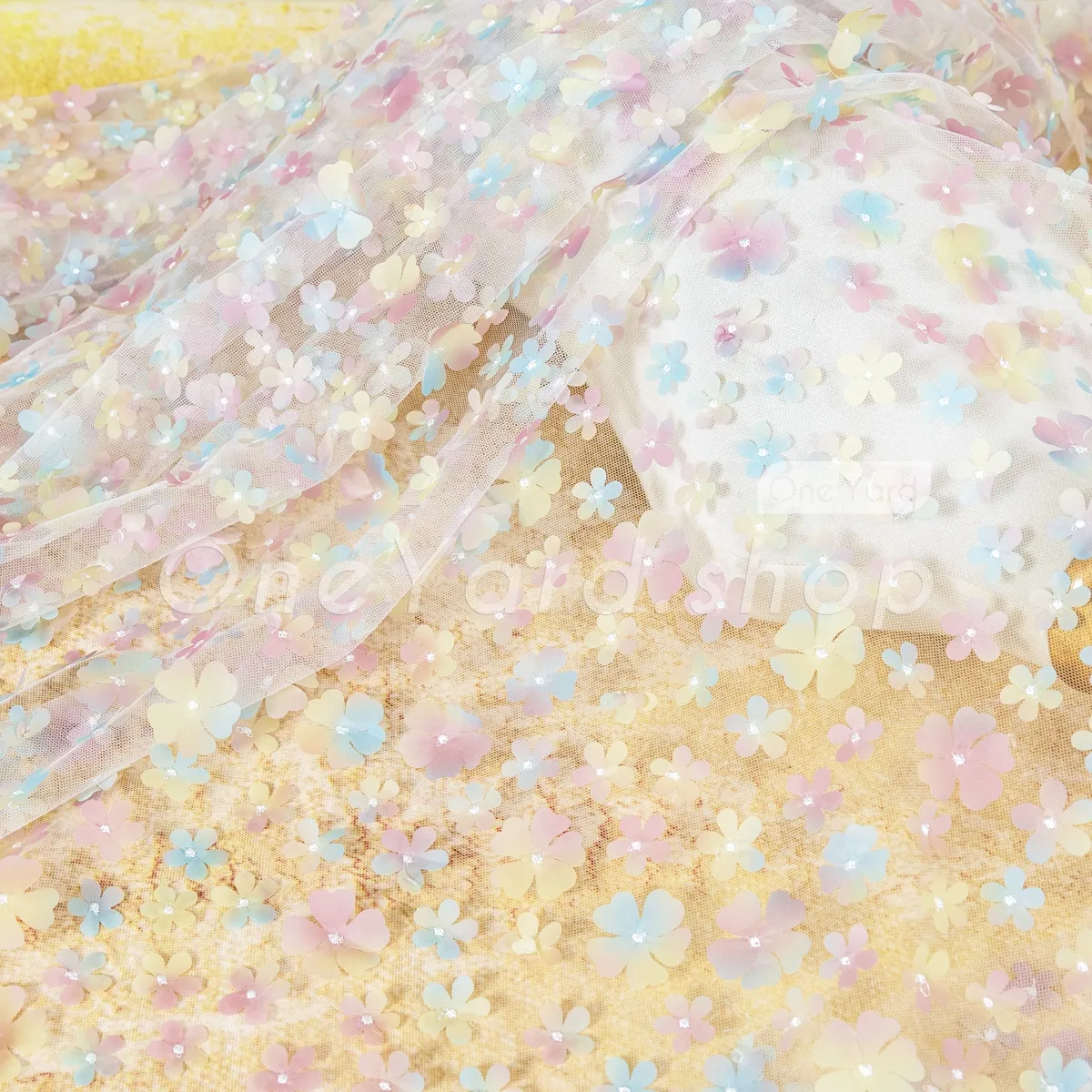 yellow pink blue ombre flower embroidery for flower girl gowns yellow pink blue ombre flower embroidery for flower girl gowns