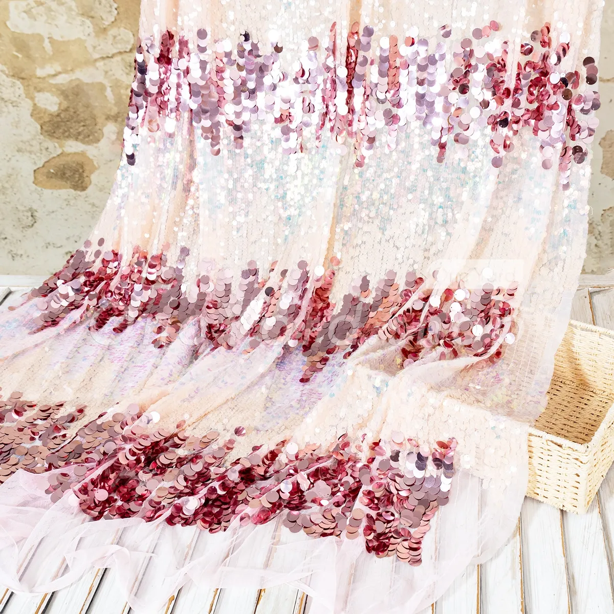 rose pink and iridescent sequin mexed rich layered sparkle rose pink and iridescent sequin mexed rich layered sparkle
