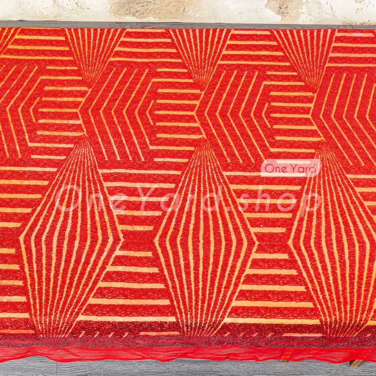 stripe diamond pattern red sequin fabric stripe diamond pattern red sequin fabric