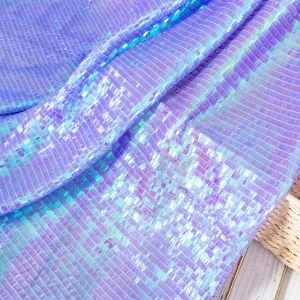iridescent lavender 3x9mm sequin fabric