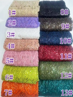 ornate floral sequin mesh fabric color chart