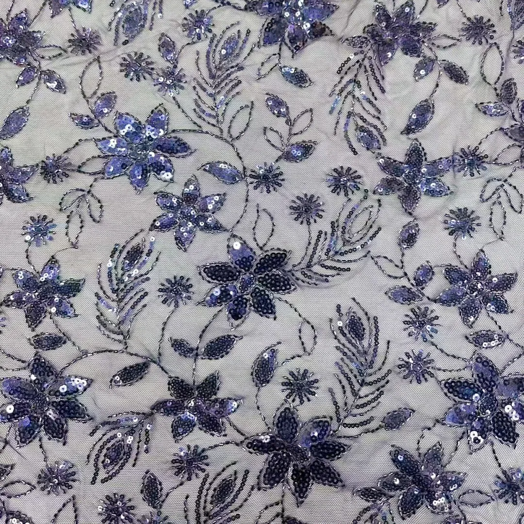 floral vine sequin embroidered fabric floral vine sequin embroidered fabric