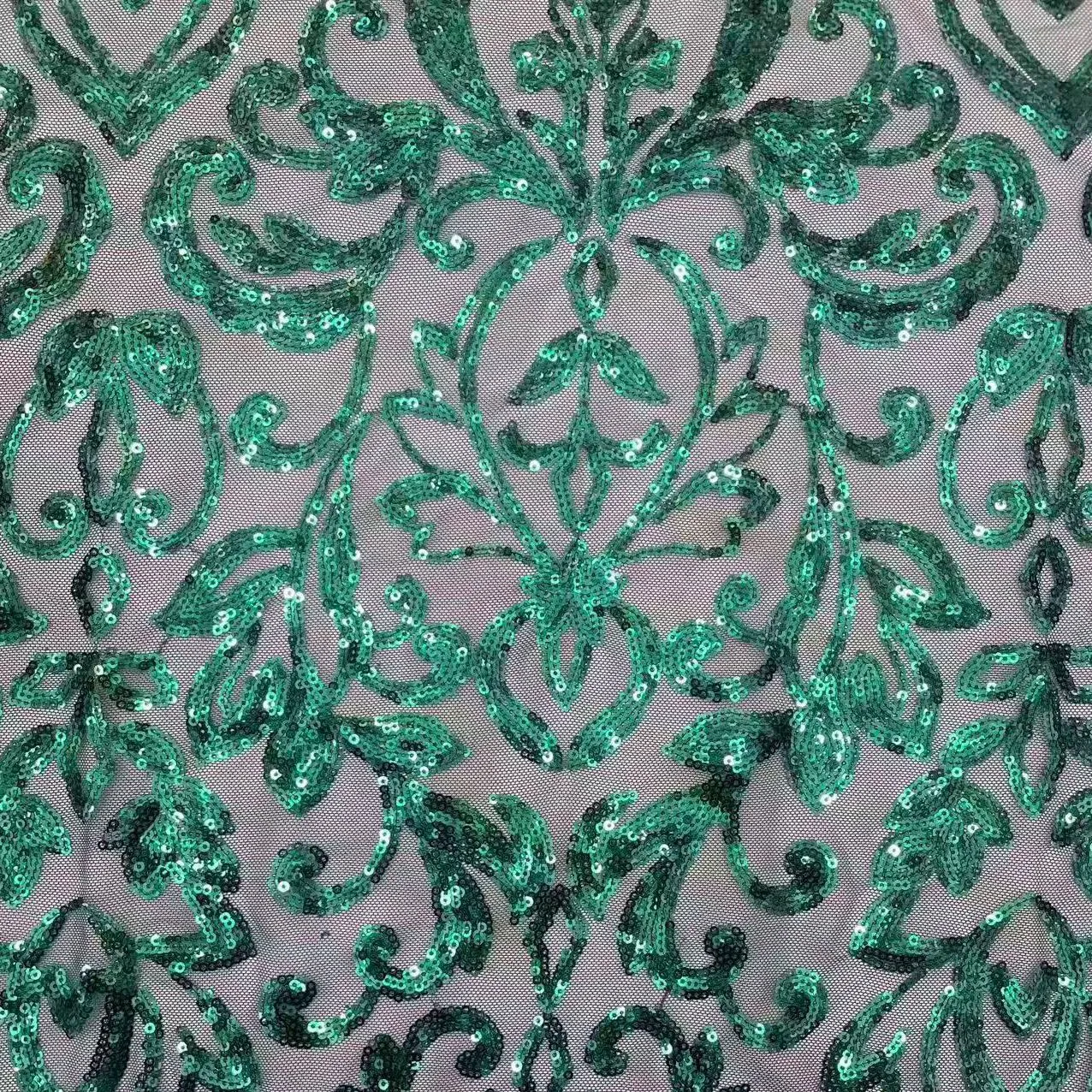 vintage baroque medallion sequin mesh fabric vintage baroque medallion sequin mesh fabric