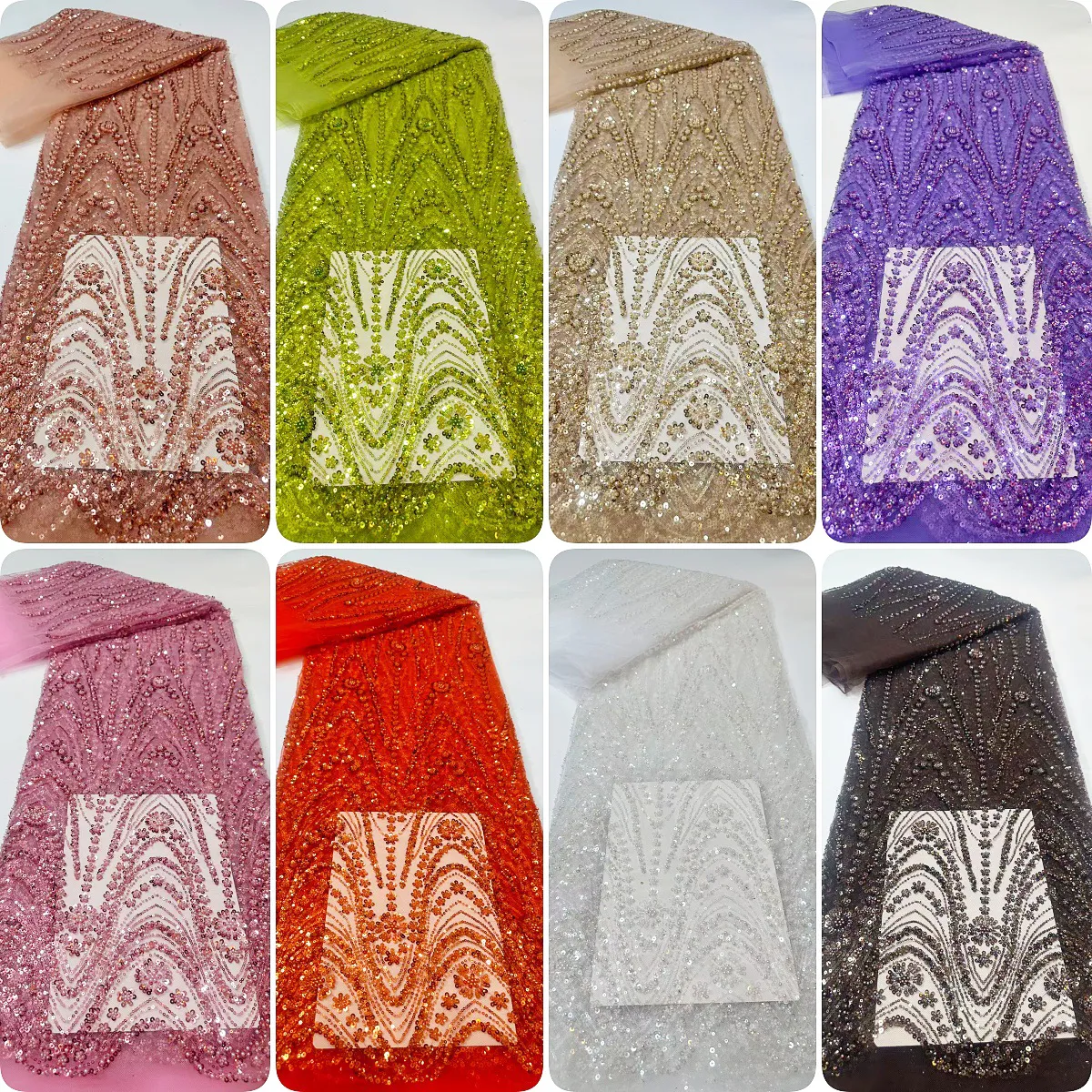 heavy beaded wave arch and floral sequined fabric heavy beaded wave arch and floral sequined fabric