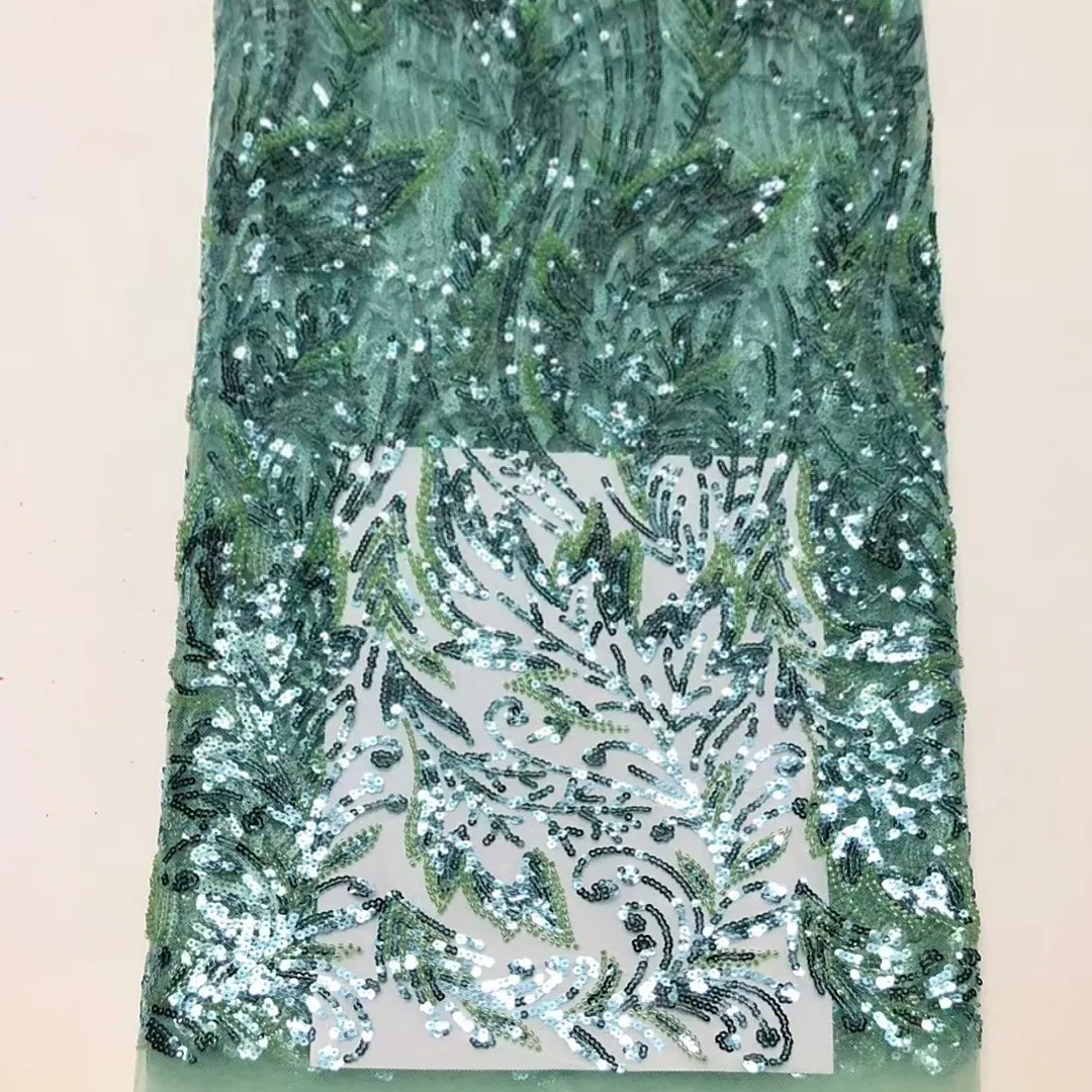 elegant botanical leaf sequin mesh fabric elegant botanical leaf sequin mesh fabric
