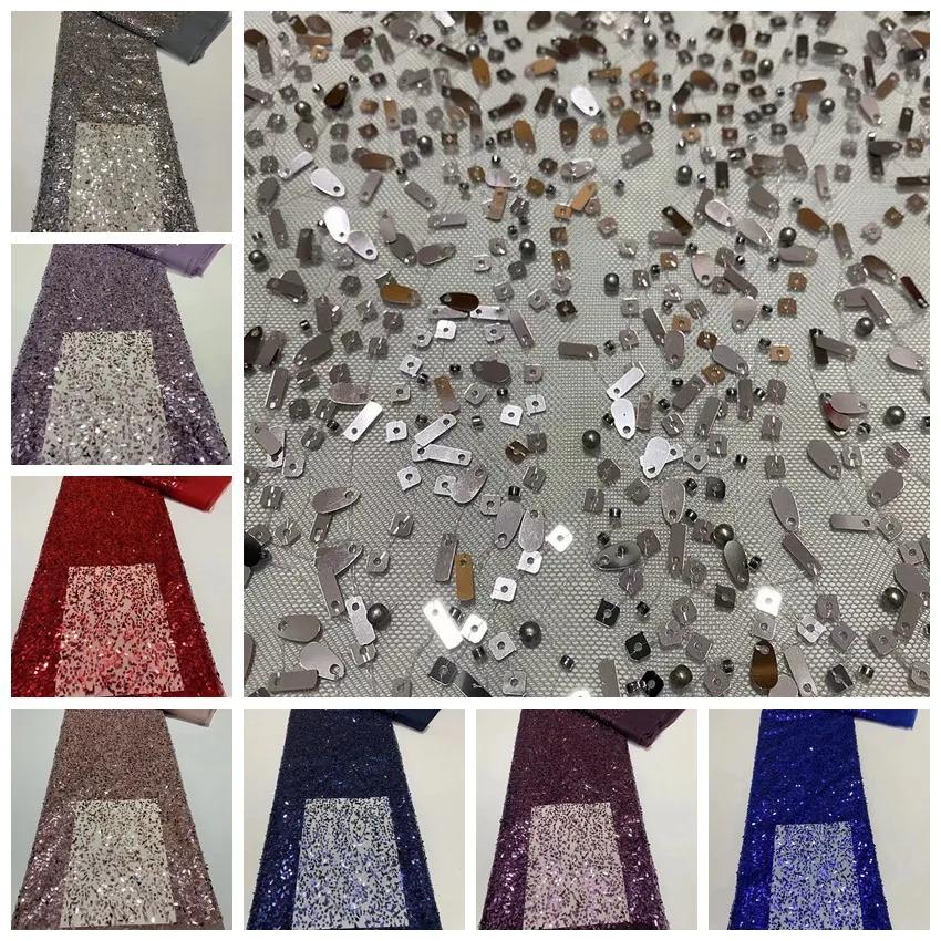 mixed shape sequin pearl beading fabric mixed shape sequin pearl beading fabric