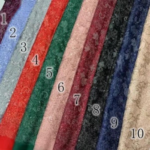 chantilly sequined embroidery fabric color chart
