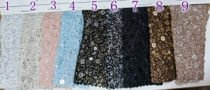 stretch knit base clear sequin fabric color chart