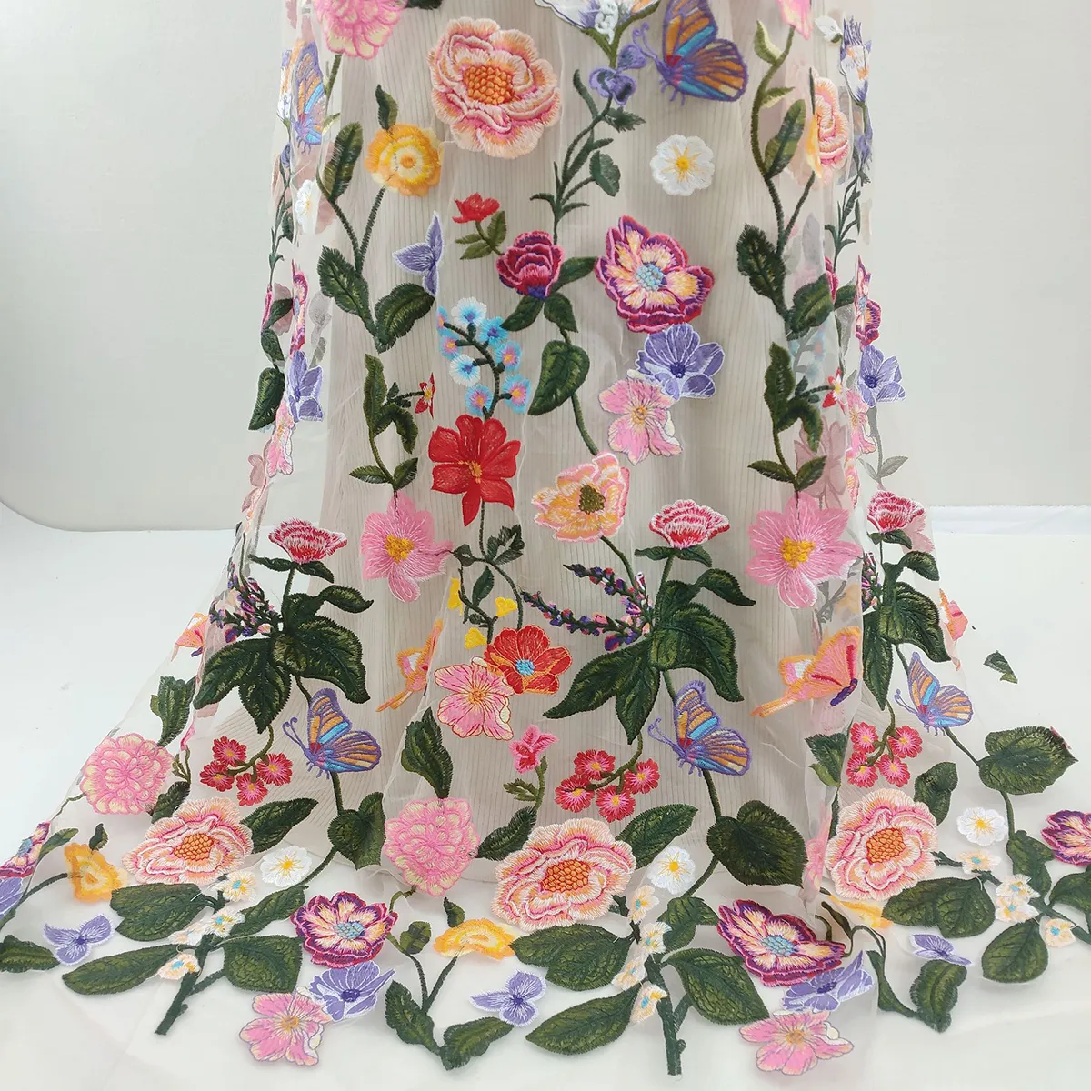 vivid floral garden embroidery fabric by the yard vivid floral garden embroidery fabric by the yard