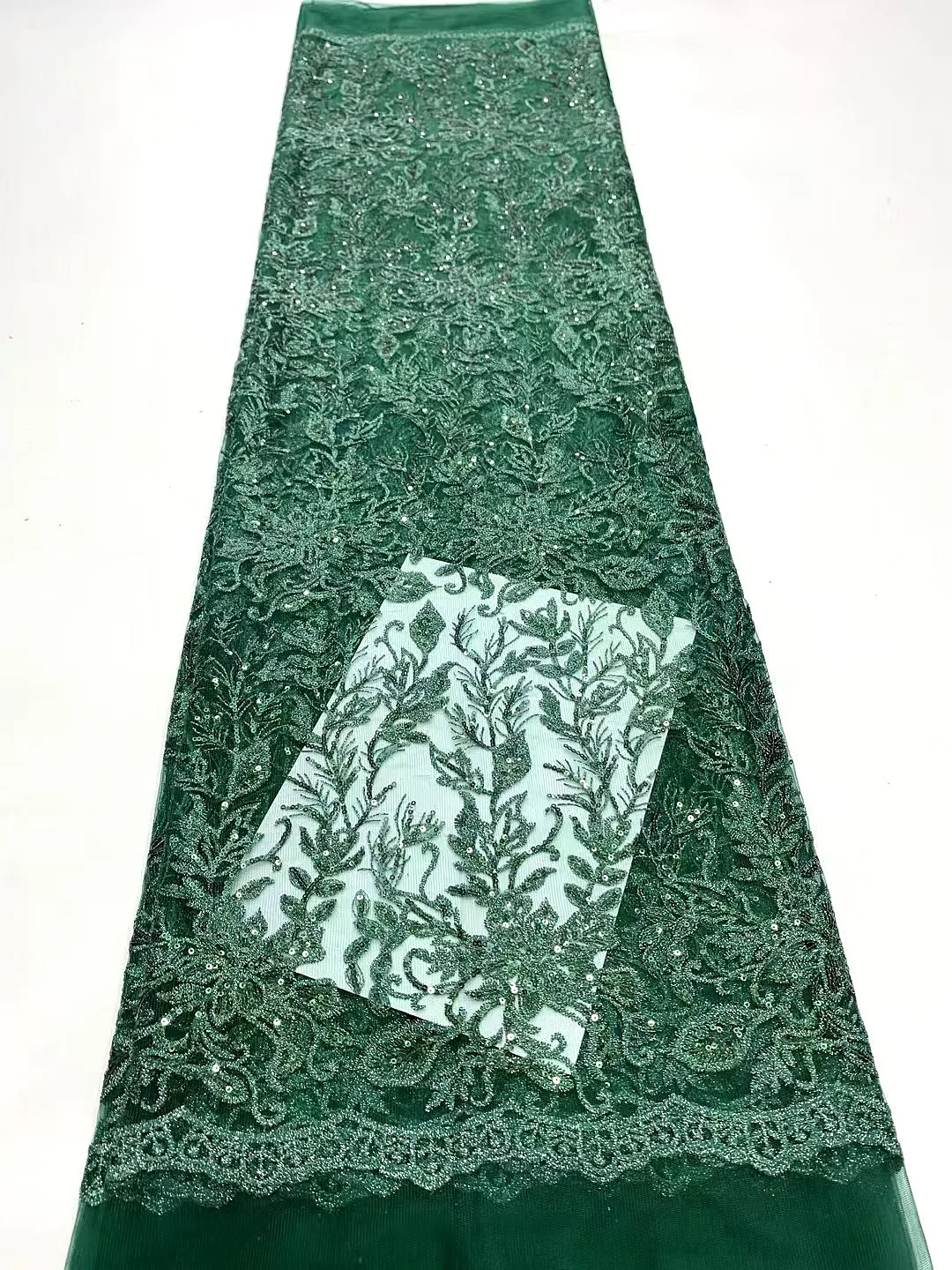 heavy botanical leaf vine sequined embroidery fabric heavy botanical leaf vine sequined embroidery fabric
