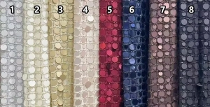 mixed size sequined beaded mesh fabric color chart