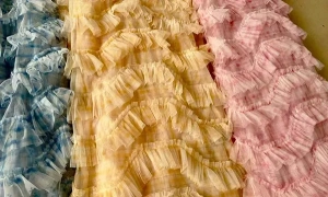 sweet prairie plaid ruffled mesh fabric color chart