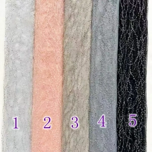 irregular wavy line soft tulle fabric color chart