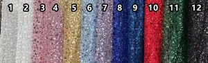 3d mini flower sequin mesh fabric color chart