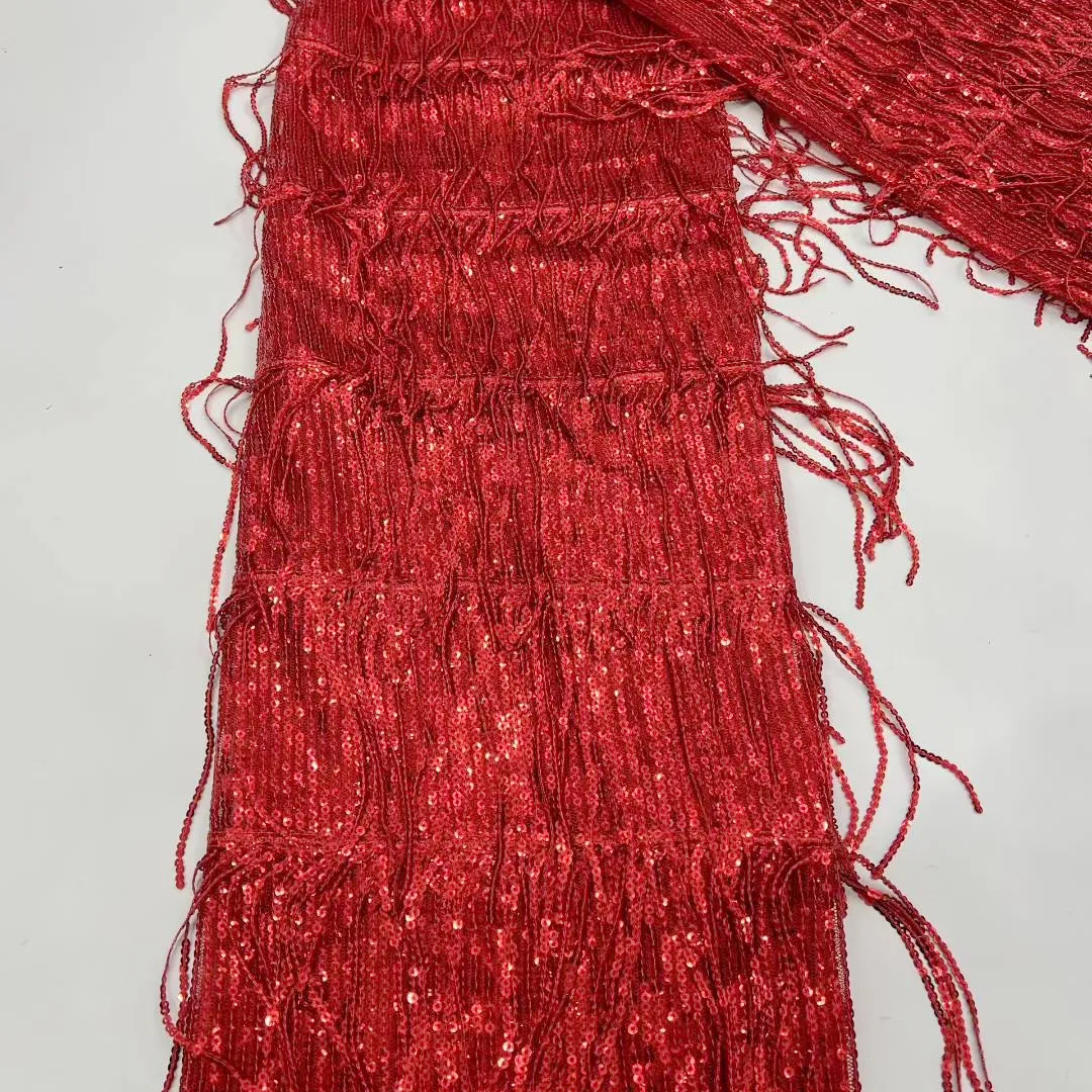 stunning layered sequin fringe mesh fabric stunning layered sequin fringe mesh fabric