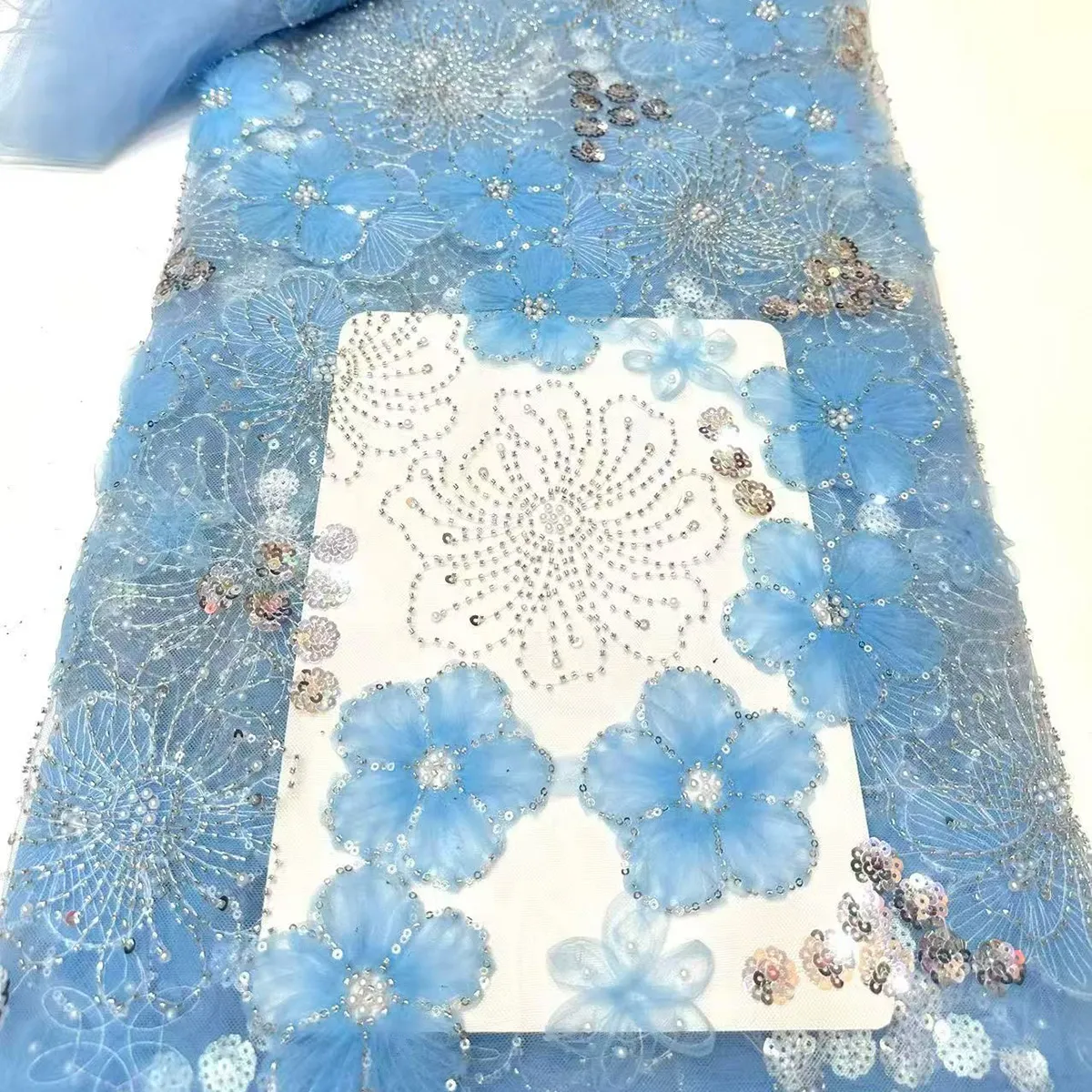 dreamy 3D flower embroidery mesh dreamy 3D flower embroidery mesh