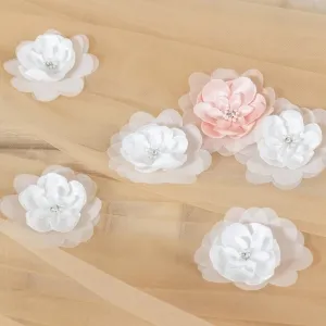 handmade beaded 3d flowers for decorations