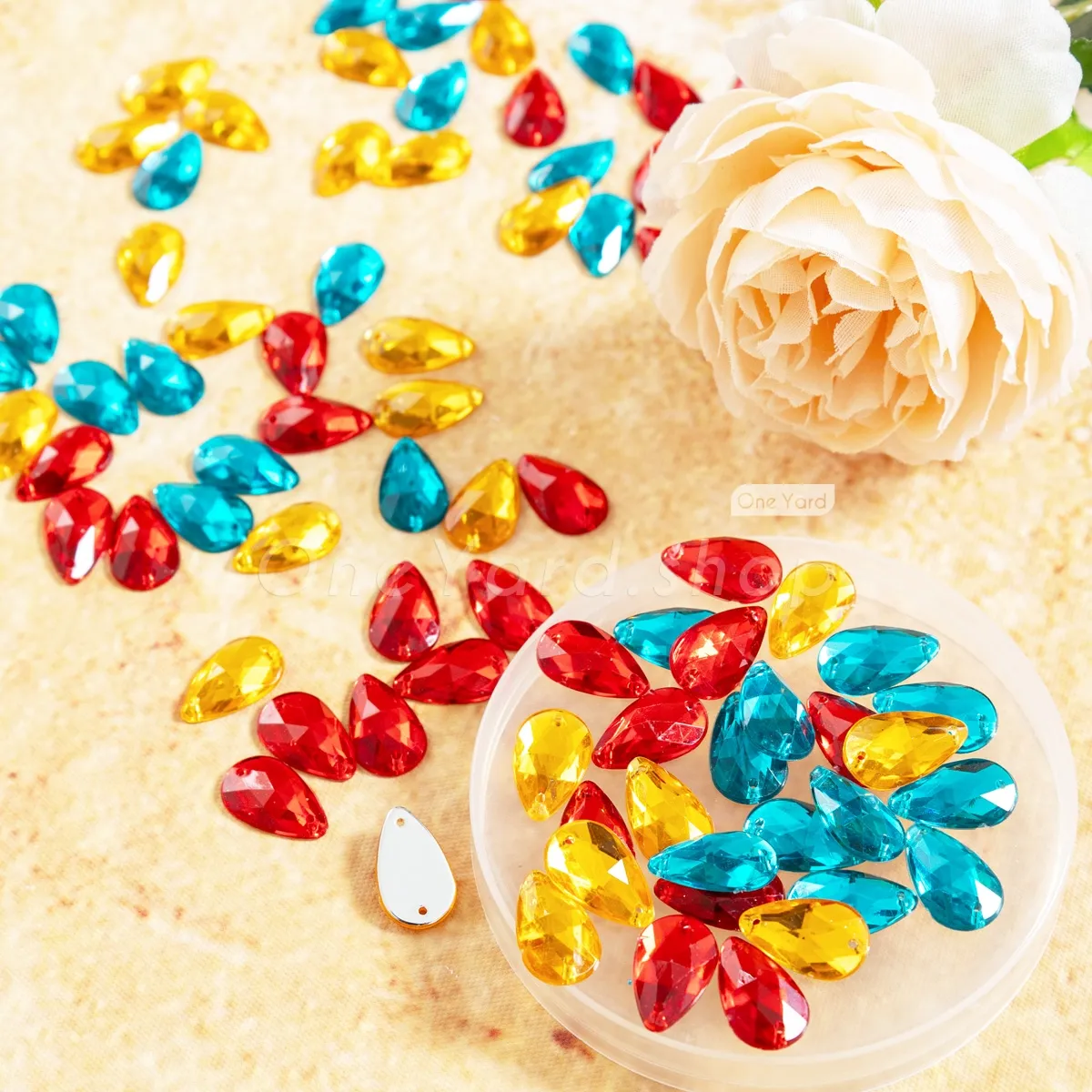 transparent resin plastic teardrop pattern gems transparent resin plastic teardrop pattern gems