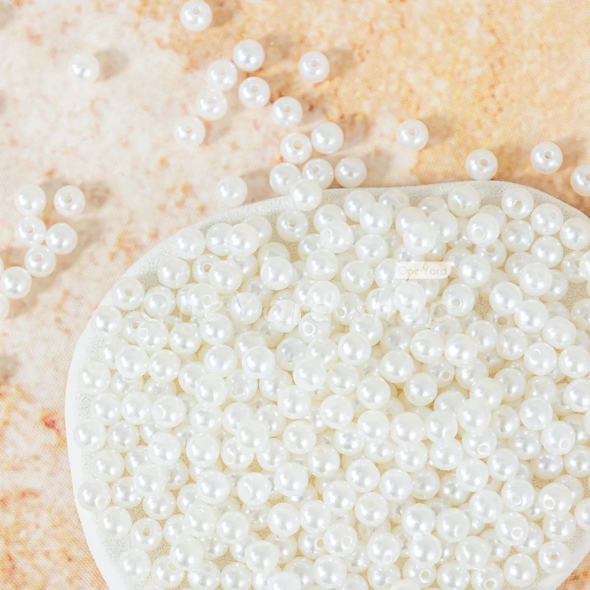 ivory acrylic spherical imitation pearls for stringing jewelry ivory acrylic spherical imitation pearls for stringing jewelry