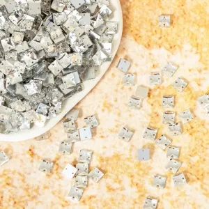 premium 8x8mm square sew on glass rhinestone crystals