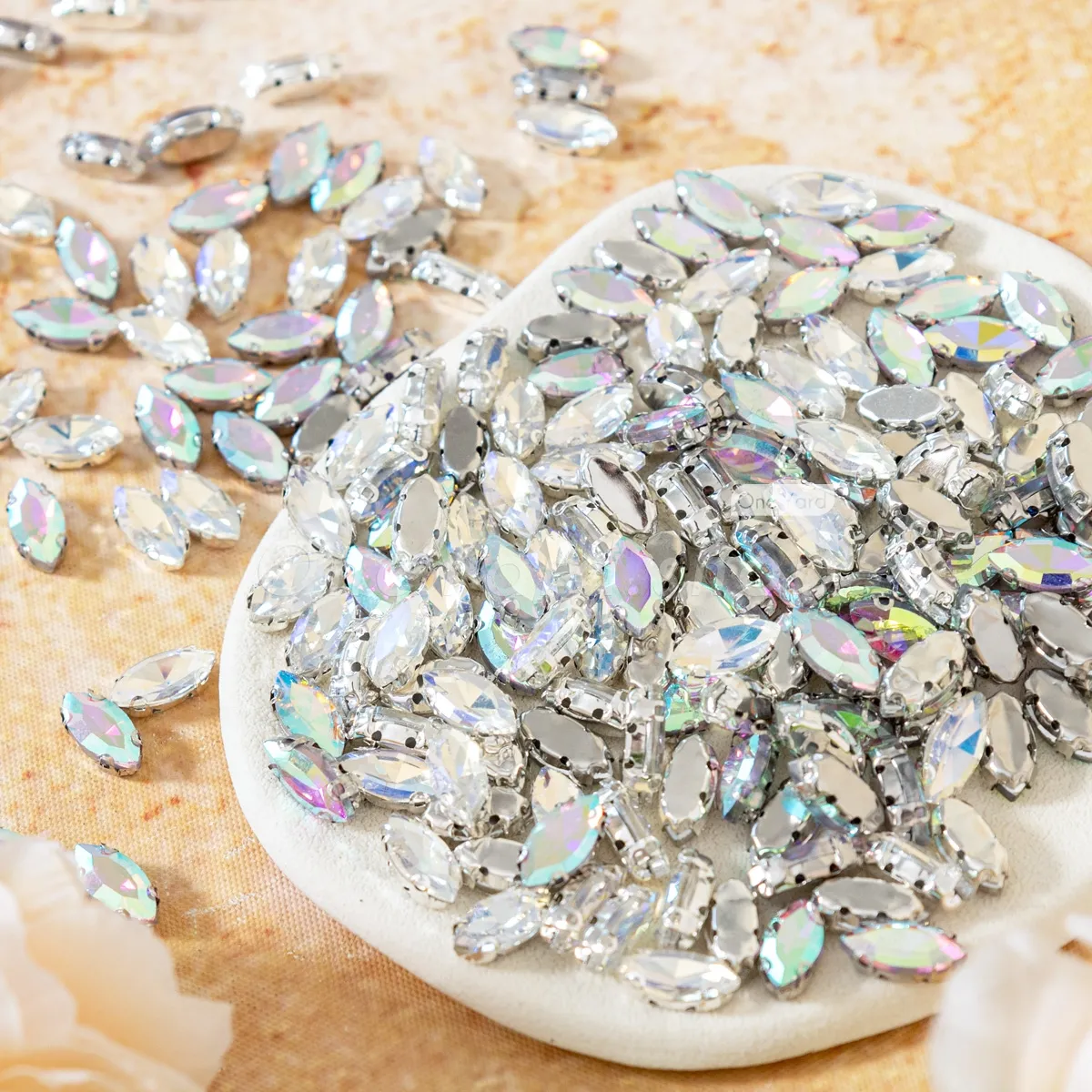 Horse Eyes Acrylic Sew On Rhinestones – 15mm Flatback, Loose Stones For Dress, Crafts