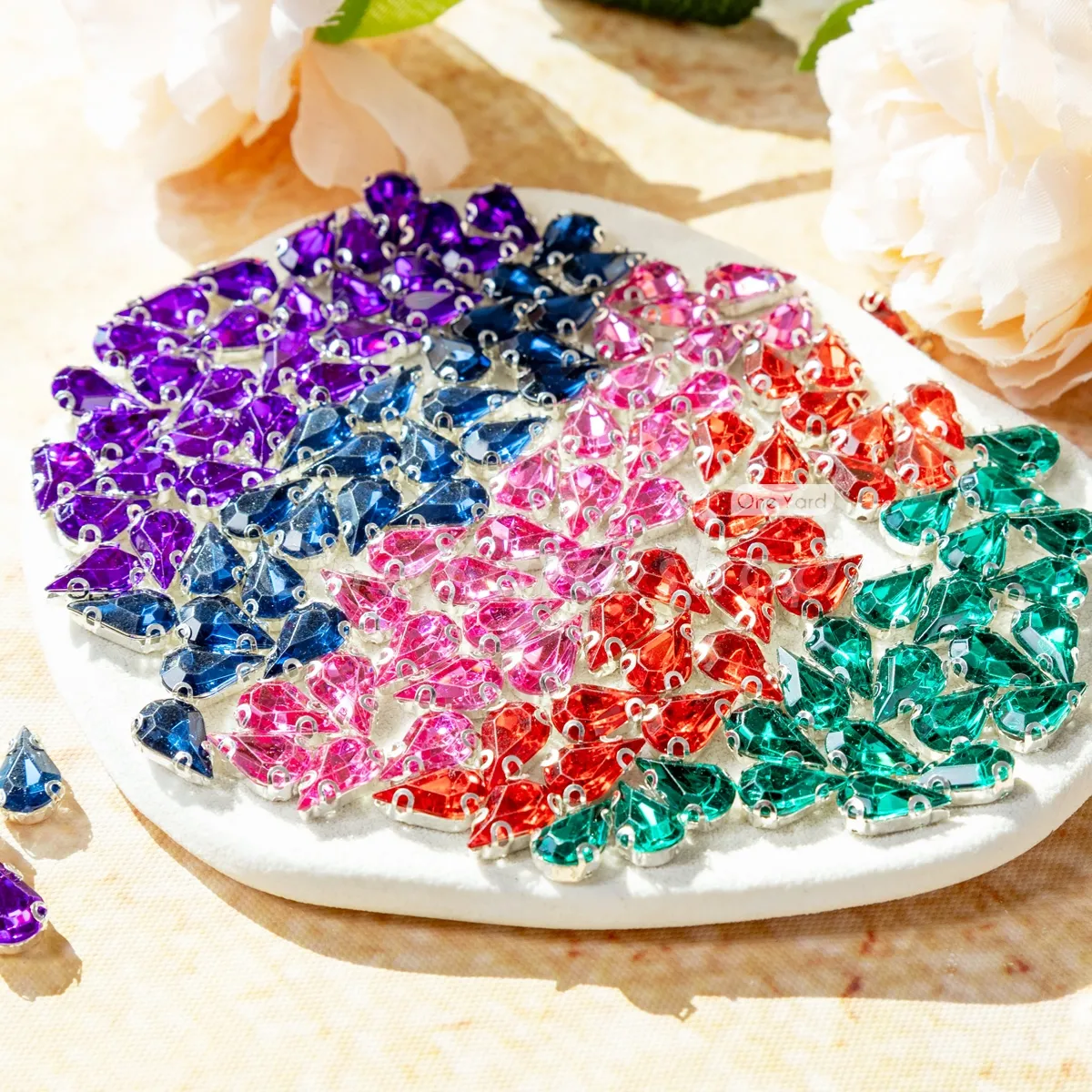 faceted acrylic teardrop rhinestones faceted acrylic teardrop rhinestones