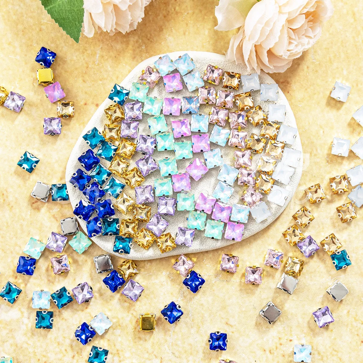 luxurious square sew on crystal rhinestones luxurious square sew on crystal rhinestones