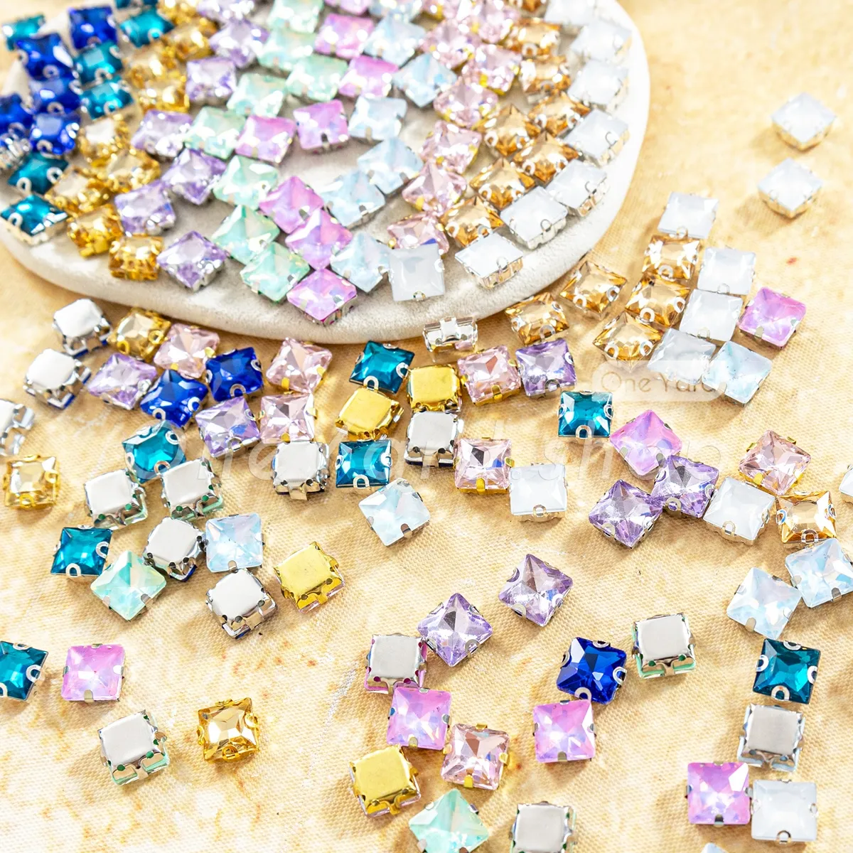 square sew on glass crystal rhinestones square sew on glass crystal rhinestones