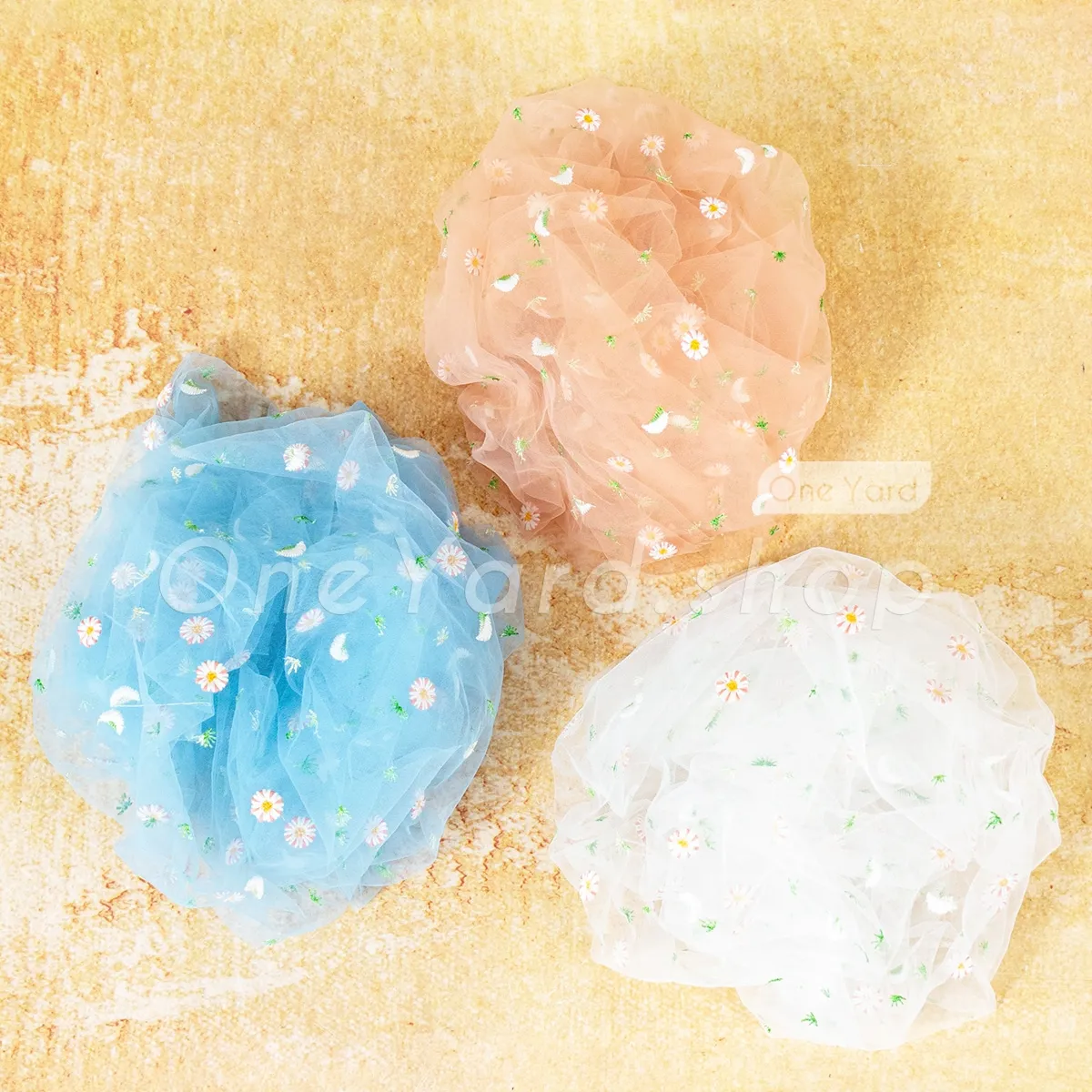 charming daisy flower ethereal spring fabric