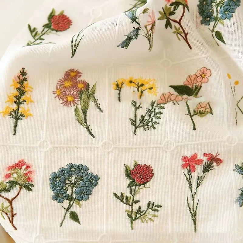 lightweight and breathable cotton embroidered floral fabric lightweight and breathable cotton embroidered floral fabric