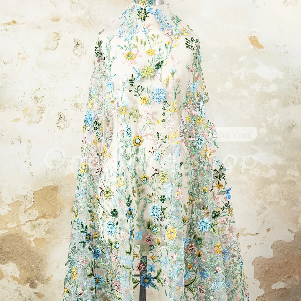 wildflower light nude mesh embroidery wildflower light nude mesh embroidery