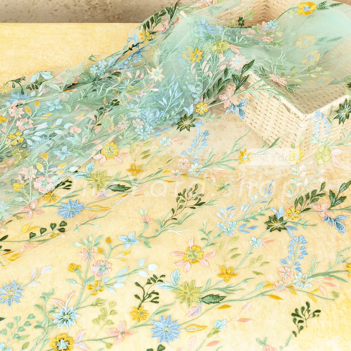 mint green multi color wildflower embroidery mint green multi color wildflower embroidery