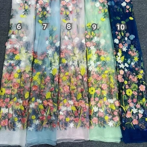 spring fresh botanical embroidery fabric color chart
