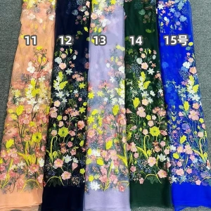 spring fresh botanical embroidery fabric color chart