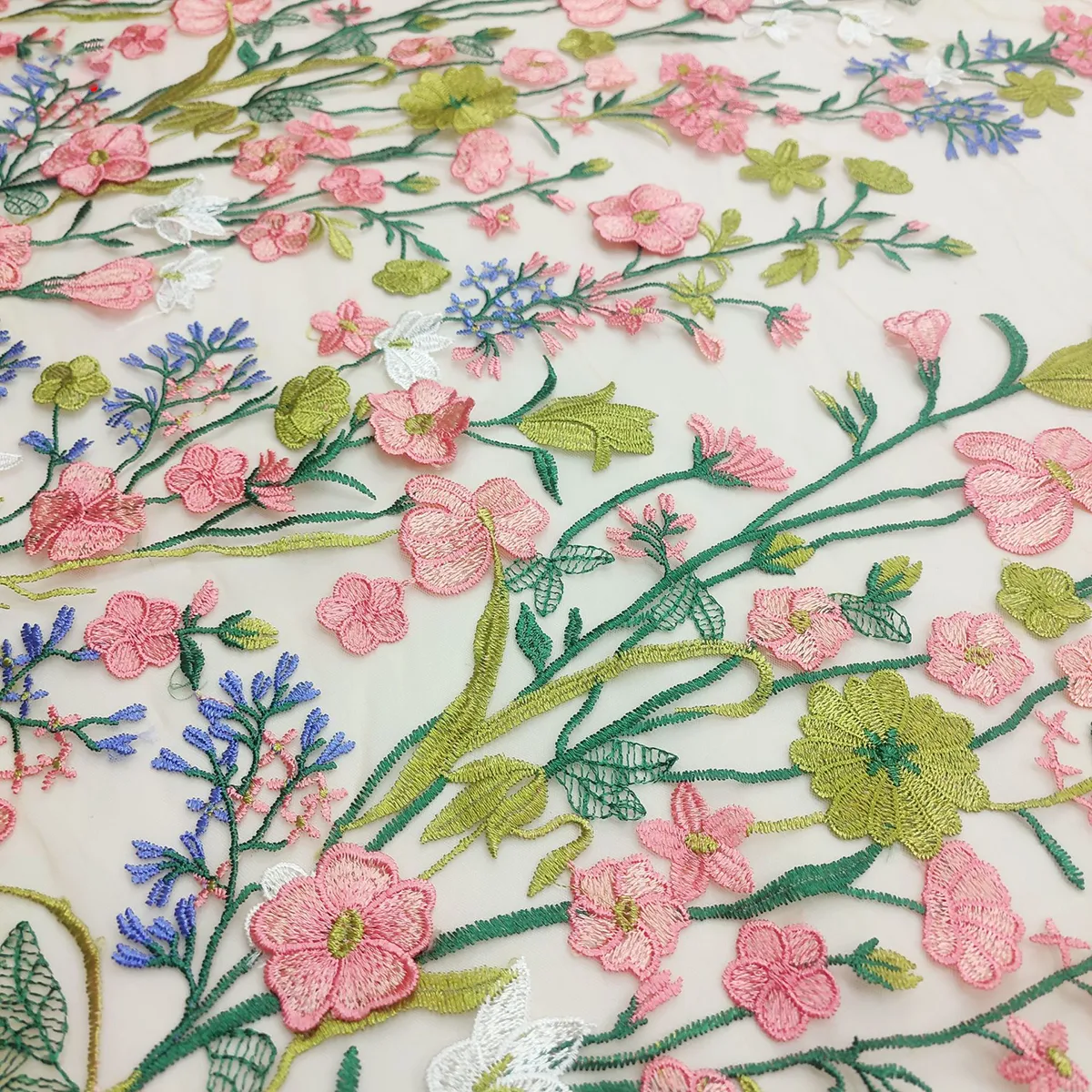 spring fresh botanical embroidery fabric spring fresh botanical embroidery fabric
